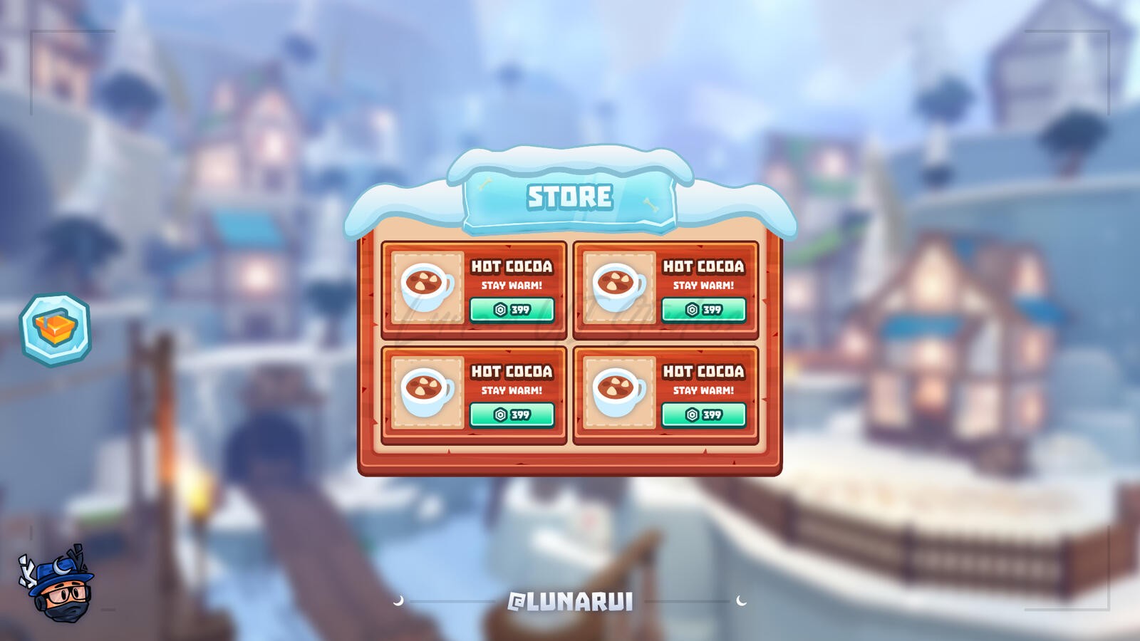 π§ Survive in an Icy Cabin! UI